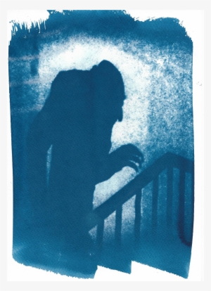 Limited Edition, Nosferatu Film Still Cyanotype, Shadow - Nosferatu