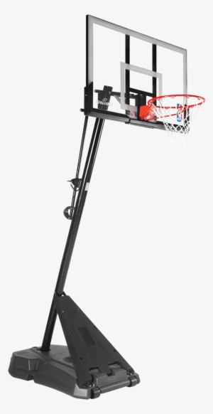 Spalding 54" Hercules Angled Pole Basketball Hoop - Spalding Hercules 54 Acrylic Portable Basketball System