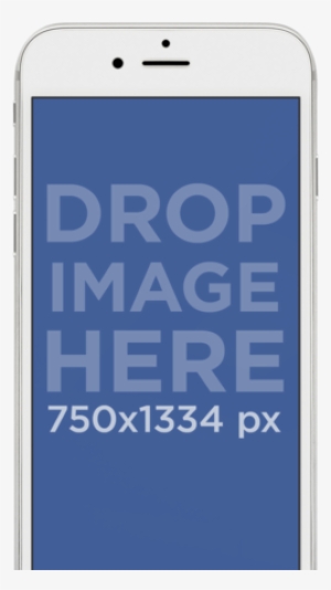 White Iphone 6 Mockup Template With Different Background - Mockup