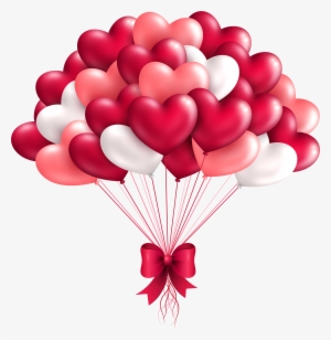 Beautiful Heart Balloons Png Clipart Image - Heart Balloon