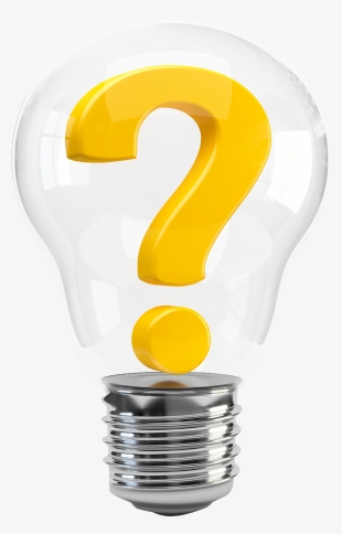 Light Bulb With Question Mark Png Image - Bulb Question Mark Png