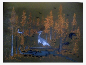 Beatien Yazz Native American Artist Watercolor Of Dears - Painting