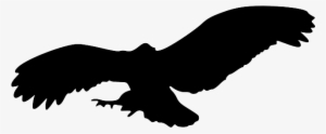 Bird Silhouette Eagle Png - Owl Flying Silhouette Png