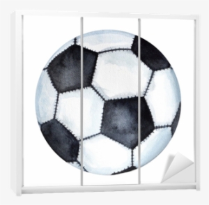 Wardrobe Stickers Classic Football Soccer Ball Drawing - Imagenes De Color Blanco Y Negro