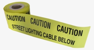 Caution Street Lighting Cable Below Tape 365m X 150mm - Camping Sign