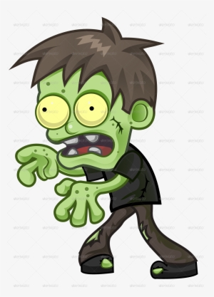 Cartoon Zombie By Pasilan - Zombie Cartoon Png