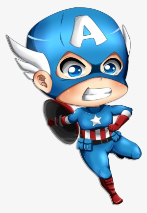 Baby Captain America Png - Captain America Cute Png