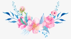 Quality Flower Cartoon Transparent About Flowers,floral - 水彩 花朵