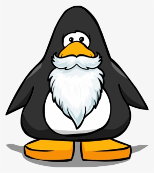 Fuzzy White Beard Picture - Penguin With A Horn
