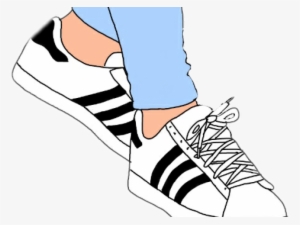 Adidas Shoes Clipart Art - Zapatos Adidas Super Star Originales