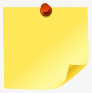 Yellow Sticky Note Png Clip Art - Sticky Note Clipart Png