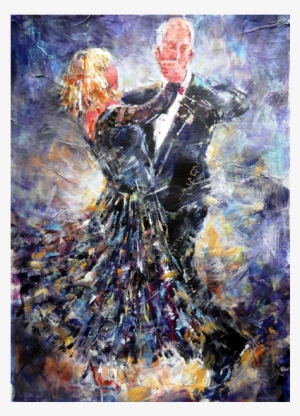 Ballroom Dancing Painting - Gallery-wrapped Canvas Art Print 7 X 10 Entitled Ballroom