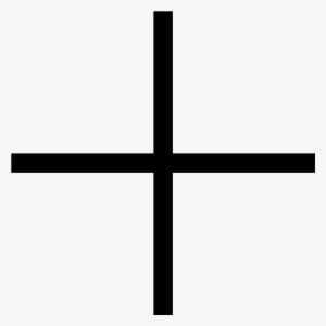 Black And White Plus Icon