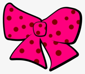 Ribbons Clipart Hellokitty - Pink Polka Dot Bow Clipart