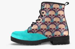 Skull Obsession Watercolor Skull Men's Boots - Yeswevibe Mandala And Elephant Boots - Men & Women