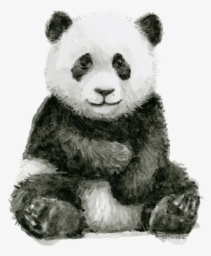 Click And Drag To Re-position The Image, If Desired - Panda Watercolor