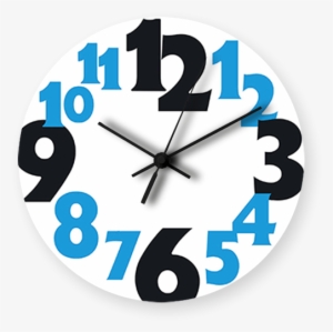 Numbers Printed Wall Clock - Bell Schedule Clip Art