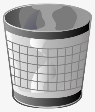 Free Vector Empty Trash Bin Clip Art - Bin Clipart