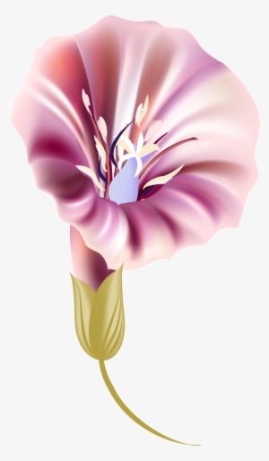 Purple Trumpet Transparent Decorative - Purple