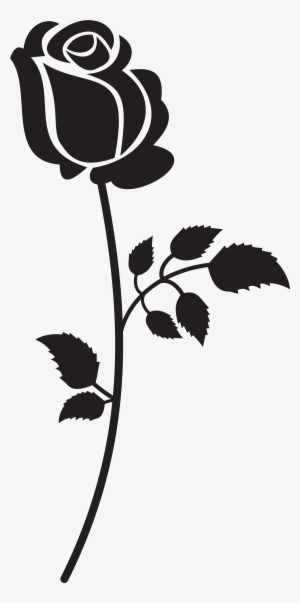 Picture Free Download Silhouette At Getdrawings Com - Black And White Rose Clipart Png
