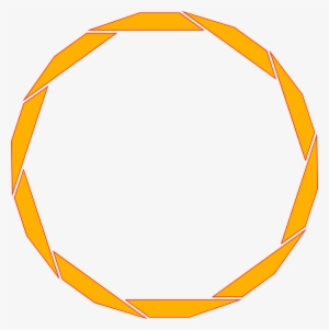 Orange Border Frame Png Free Download - Transparent Circle Border Orange