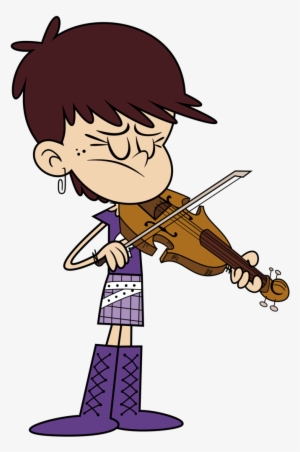 Luna Loud Violin - Cartoon Playing A Violin