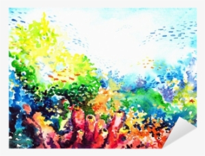 Coral Reef Watercolor