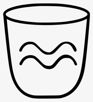 Water Glass - - Water Glass Drawing Png