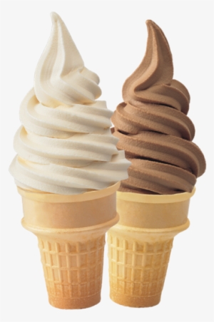 It Also Contains A Ton Of Emulsifiers And Stabilizers - Soft Serve Ice Cream Cone Png