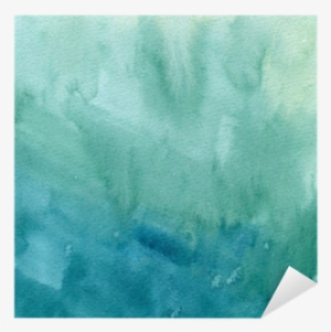 Hand Drawn Turquoise Blue, Green Watercolor Abstract - Watercolor Paint