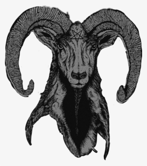 Satanic Ram Horn Png - Goat Face Satan Png