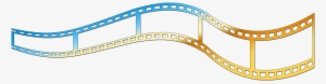 Film Vector Color Strip - Gold Film Strip Png