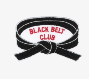 1396 Black Belt Club Patch 4"w - Black Belt Club