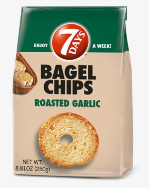 17 Oz - 7 Days Bagel Chips, Roasted Garlic - 3.17 Oz
