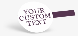 Clipon Bubbles With Your Custom Text - Circle