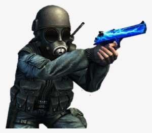 Sas Deaglebluelightning - Counter Strike Sas Png