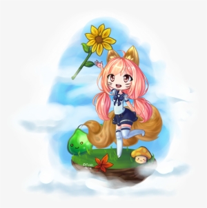 Ahrie Catnapsart Maplecontest Width=676&height=676 - Portable Network Graphics