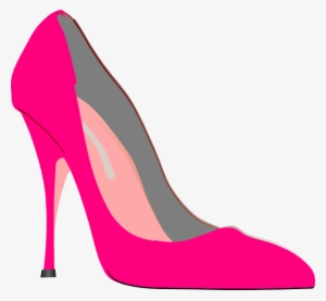 Pink High Heel Shoes Clipart - Pink High Heel Clipart