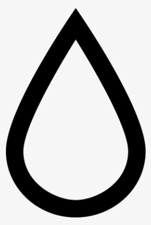 Raindrop Outlined Shape Vector - Icono Liquido