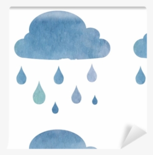 Cloud With Rain Drops - Illustration