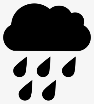 Raindrops Falling Of A Black Cloud Comments - Pioggia Icona