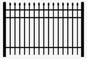 Winsome Vinyl Fence With Metal Gate Architecture Set - Aluminum Fence Staggered Points