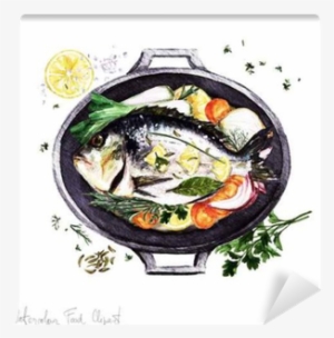 Watercolor Food Clipart - Food