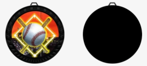 Black Baseball Diamond Medal - Baseball