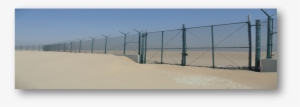Chain Link Boundary Fence With Gate - Fence
