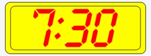Big Image - Digital Clock Clip Art