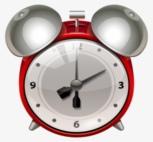 Red Alarm Clock Png Clip Art - Alarm Clock