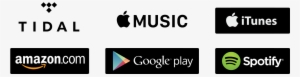 Itunes Google Play Spotify Png Banner Free Stock - Itunes Spotify Google Play