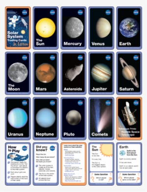 Half Size Card Preview Ssjr 2x - Solar System Card Sort