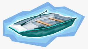 Vector Illustration Of Rowboat Or Row Boat Watercraft - Dinghy